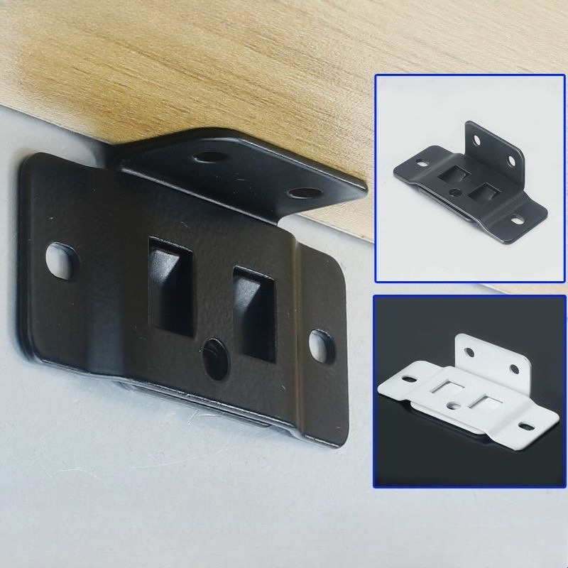Furniture Hardware Parts - ชั้นวางเฟอร์นิเจอร์ 2-in-1 ขนาดเล็ก แข็งแรง ทนทาน รูปตัว