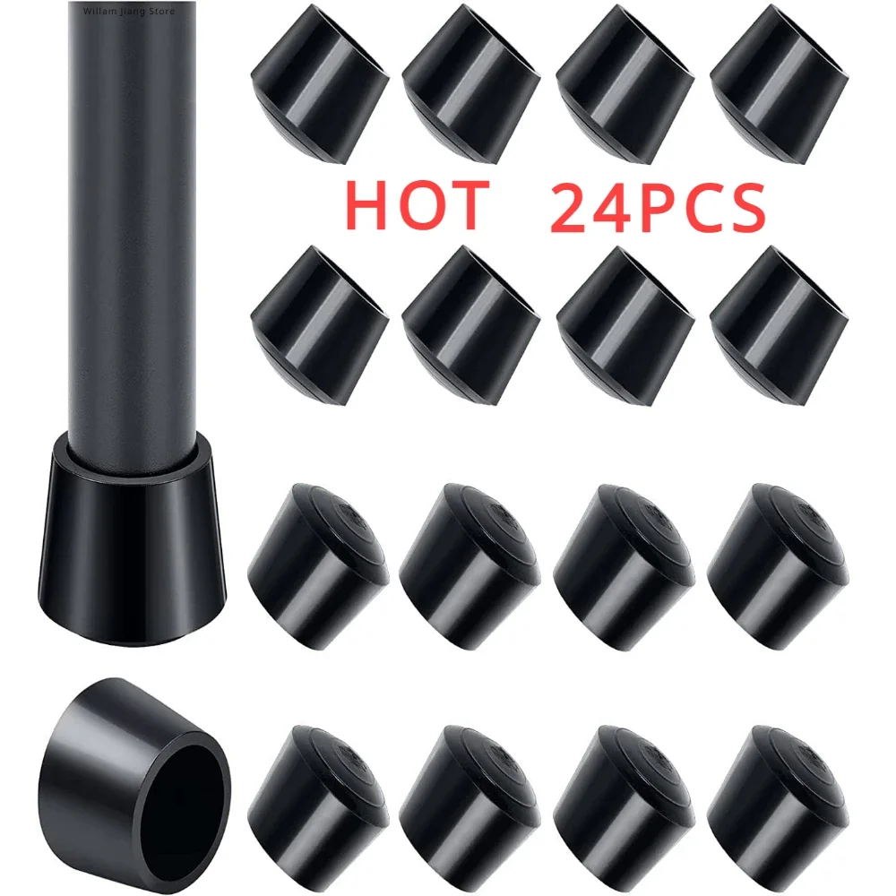 Furniture Hardware Legs - เก้าอี้เก้าอี้เท้าเฟอร์นิเจอร์ขาโต๊ะยางฟุตEndใส่PVC Silent Anti-Skidชั้นป้องกันหมวกรอบขาPads Home