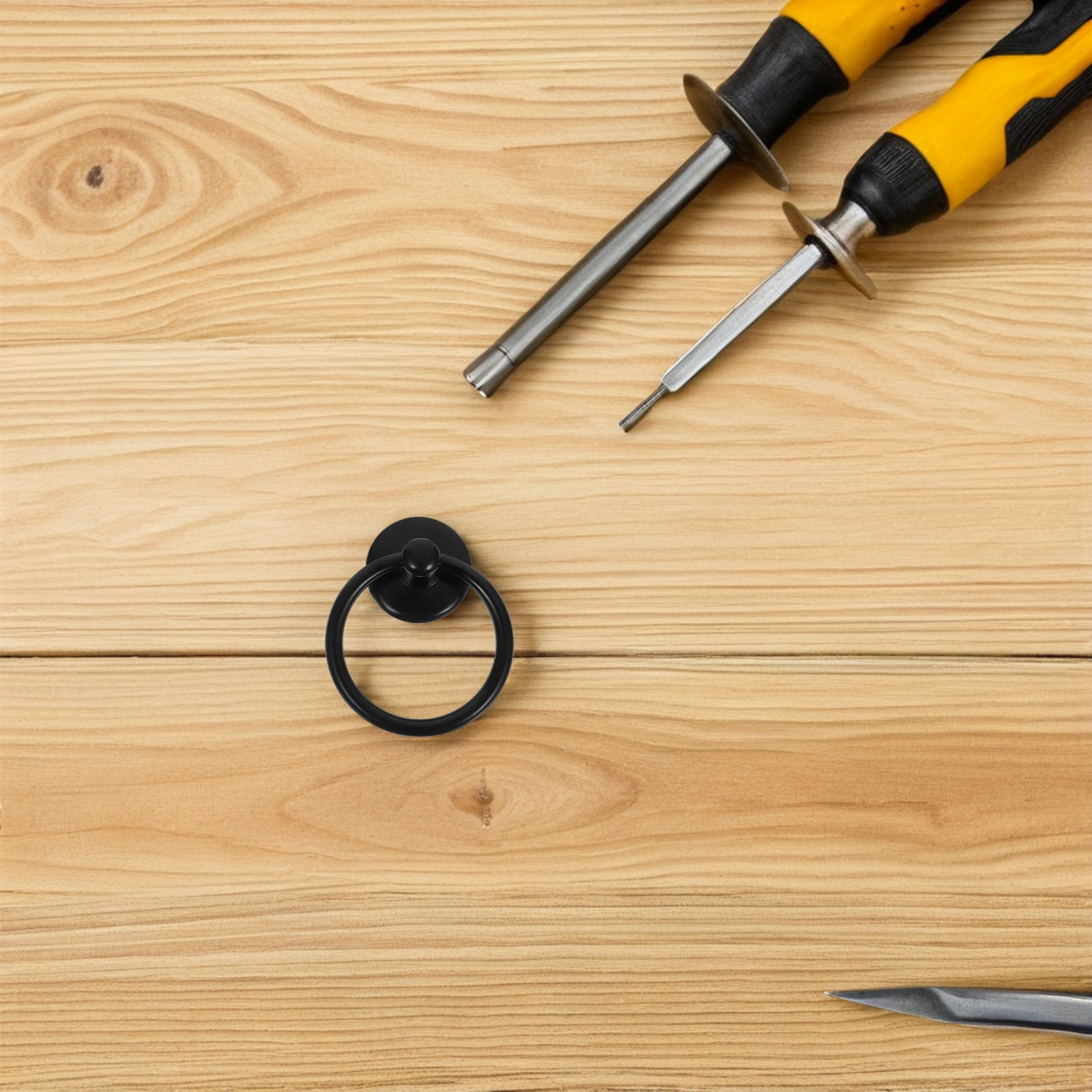 Furniture Hardware Drop Pulls - มือจับแบบวงแหวนโลหะผสมสังกะสีวินเทจ 10 ชิ้น สำหรับตู้ลิ้นชัก ตู้เก็บของ ประตูเฟอร์นิเจอร์