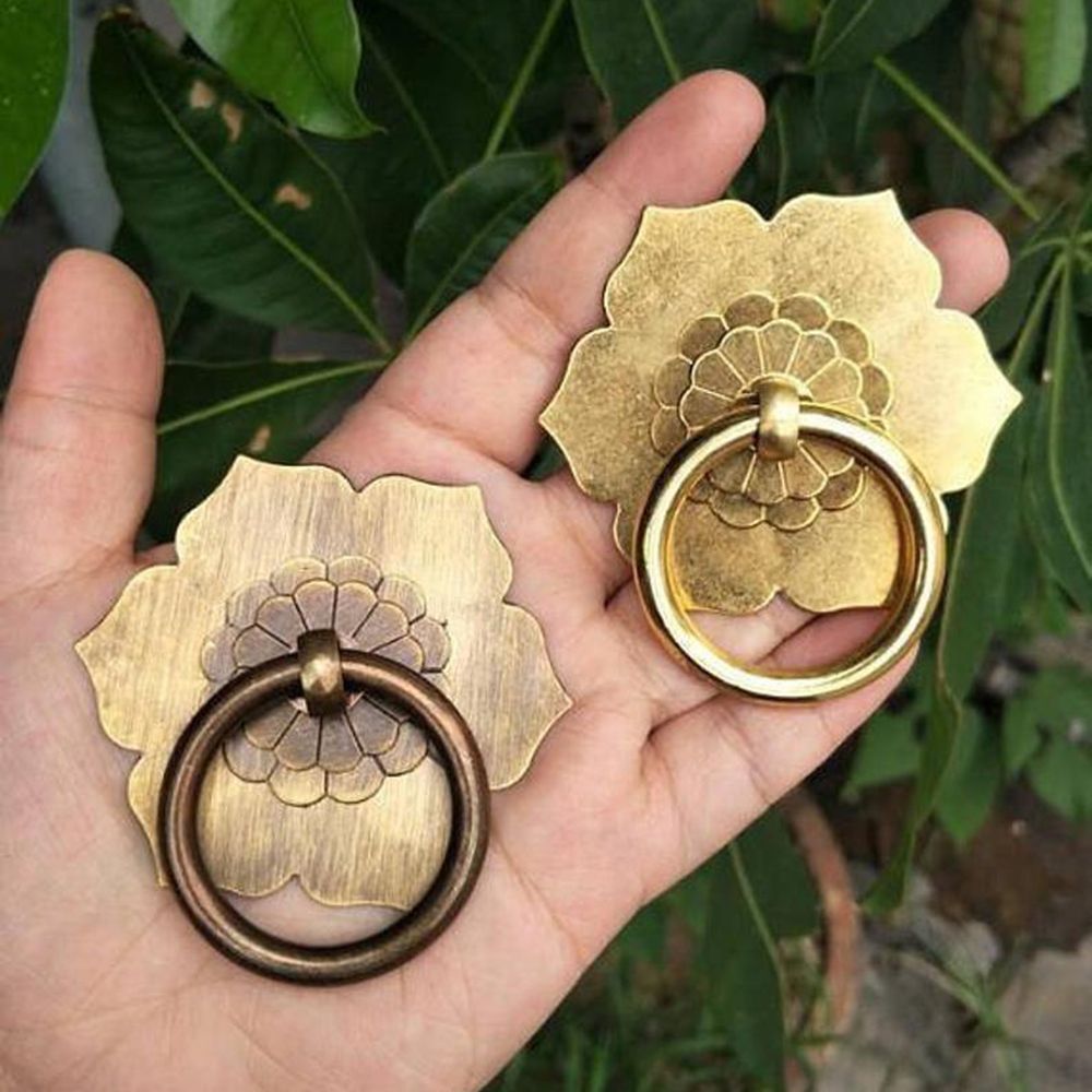 Furniture Hardware Drop Pulls - 1ชิ้นตะขอแขวนผนังทองเหลืองโบราณสำหรับตู้ KNOB Laci แต่งตัวที่จับอุปกรณ์เหล็กเครื่องตกแต่งบ้านทนทาน