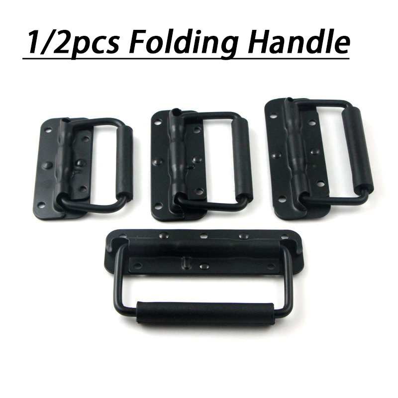 Furniture Hardware Factory - มือจับตู้แบบพับได้ 1/2 ชิ้น แบบสปริง สำหรับตู้ ลิ้นชัก