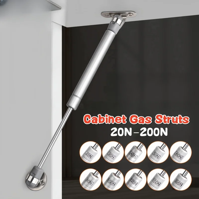 Furniture Hardware Parts - 20N-200N ทองแดง Force ตู้ประตูลิฟท์สนับสนุนแก๊สบานพับไฮดรอลิกตู้ครัวแก๊สฤดูใบไม้ผลิบานพับเฟอร์นิเจอร์ฮาร์ดแวร์