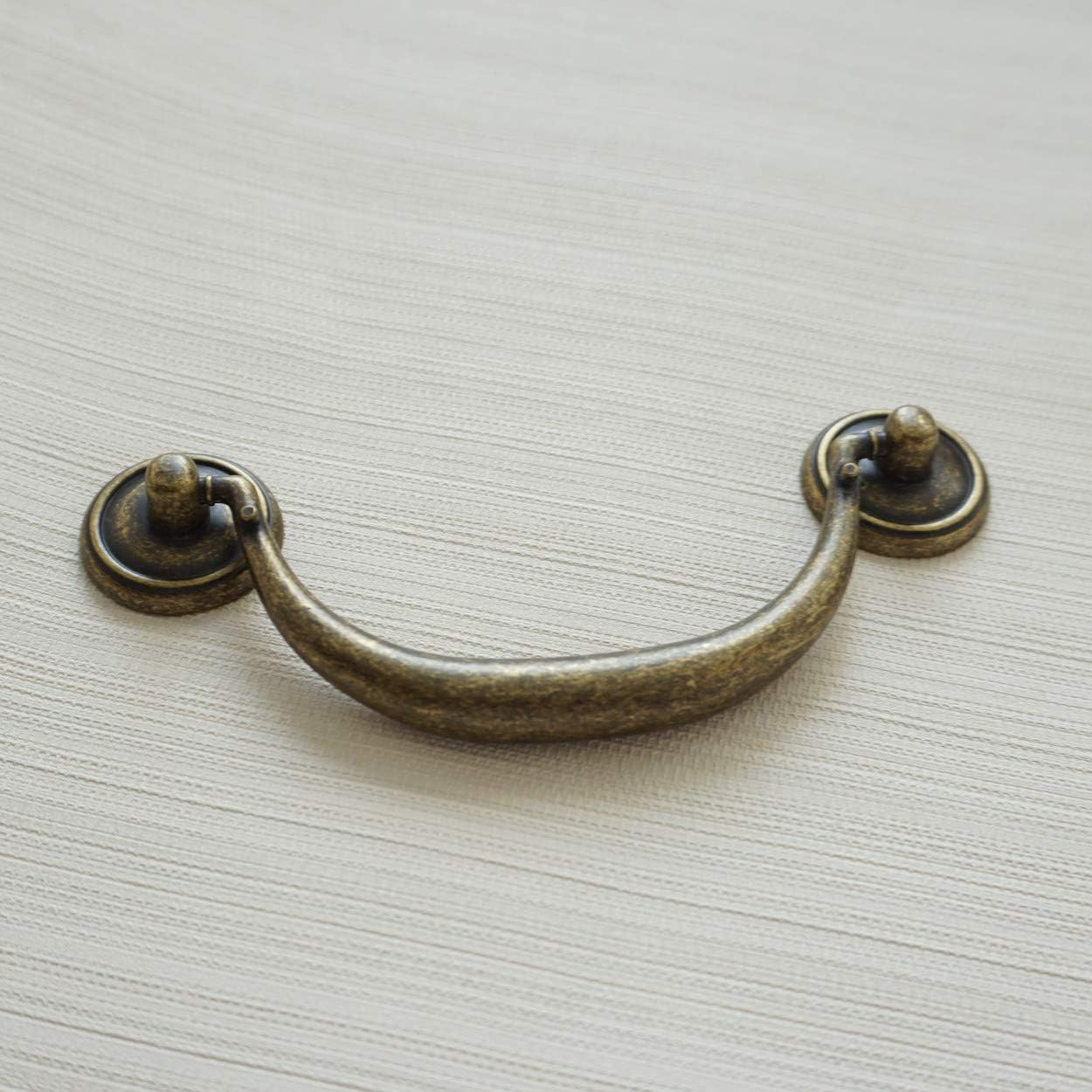 มือจับตู้ทองสัมฤทธิ์โบราณ มือจ - Furniture Hardware Drop Pulls บทวิจารณ์และราคา