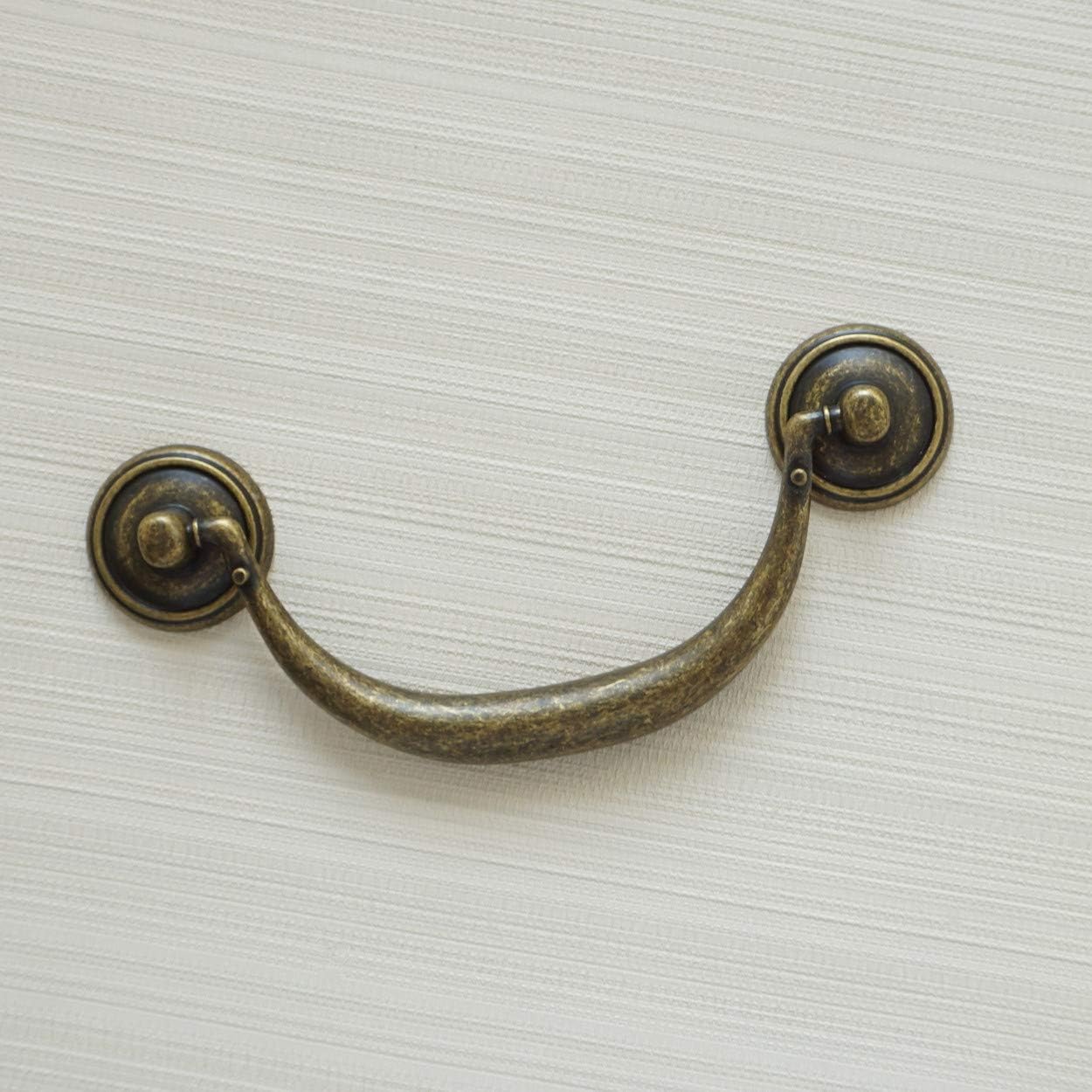 มือจับตู้ทองสัมฤทธิ์โบราณ มือจ - Furniture Hardware Drop Pulls บทวิจารณ์และราคา