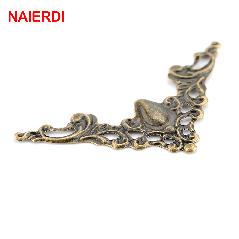 NAlERDI กล่องโลหะโบราณวงเล็บมุ - Furniture Hardware Photos บทวิจารณ์และราคา