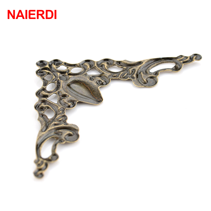NAlERDI กล่องโลหะโบราณวงเล็บมุ - Furniture Hardware Photos บทวิจารณ์และราคา