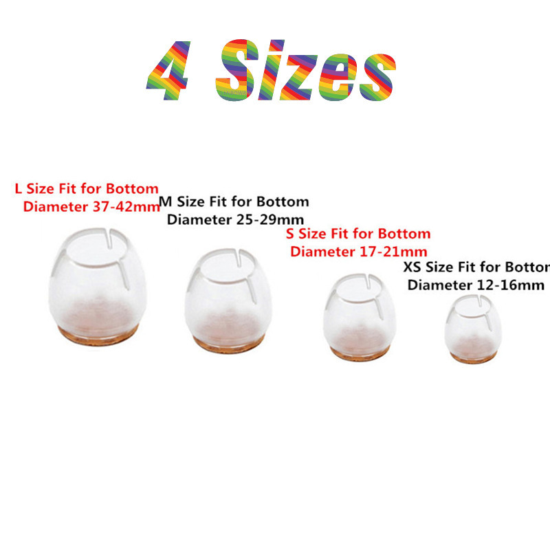 24pcs ซิลิโคนเก้าอี้ขาป้องกัน  - Furniture Hardware Legs บทวิจารณ์และราคา