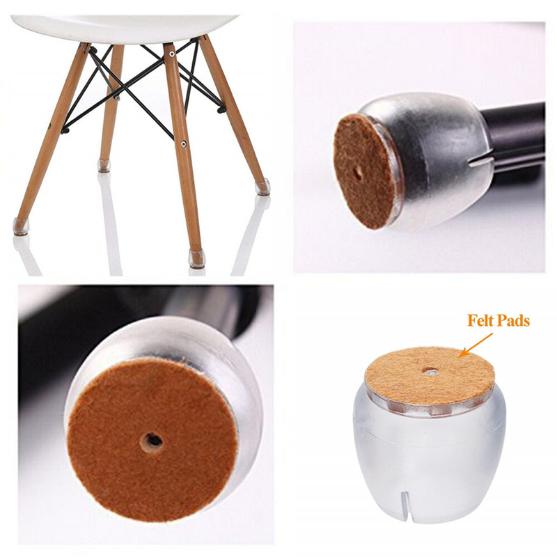 24pcs ซิลิโคนเก้าอี้ขาป้องกัน  - Furniture Hardware Legs บทวิจารณ์และราคา