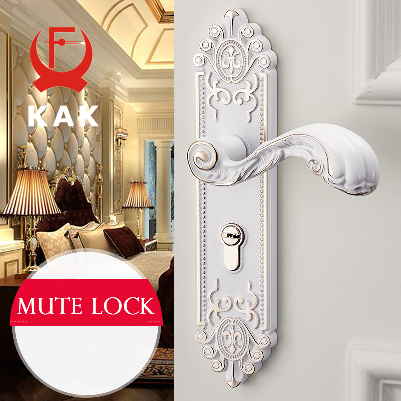 KAK สไตล์ยุโรป Mute ประตูล็อคแ - Furniture Hardware Parts บทวิจารณ์และราคา