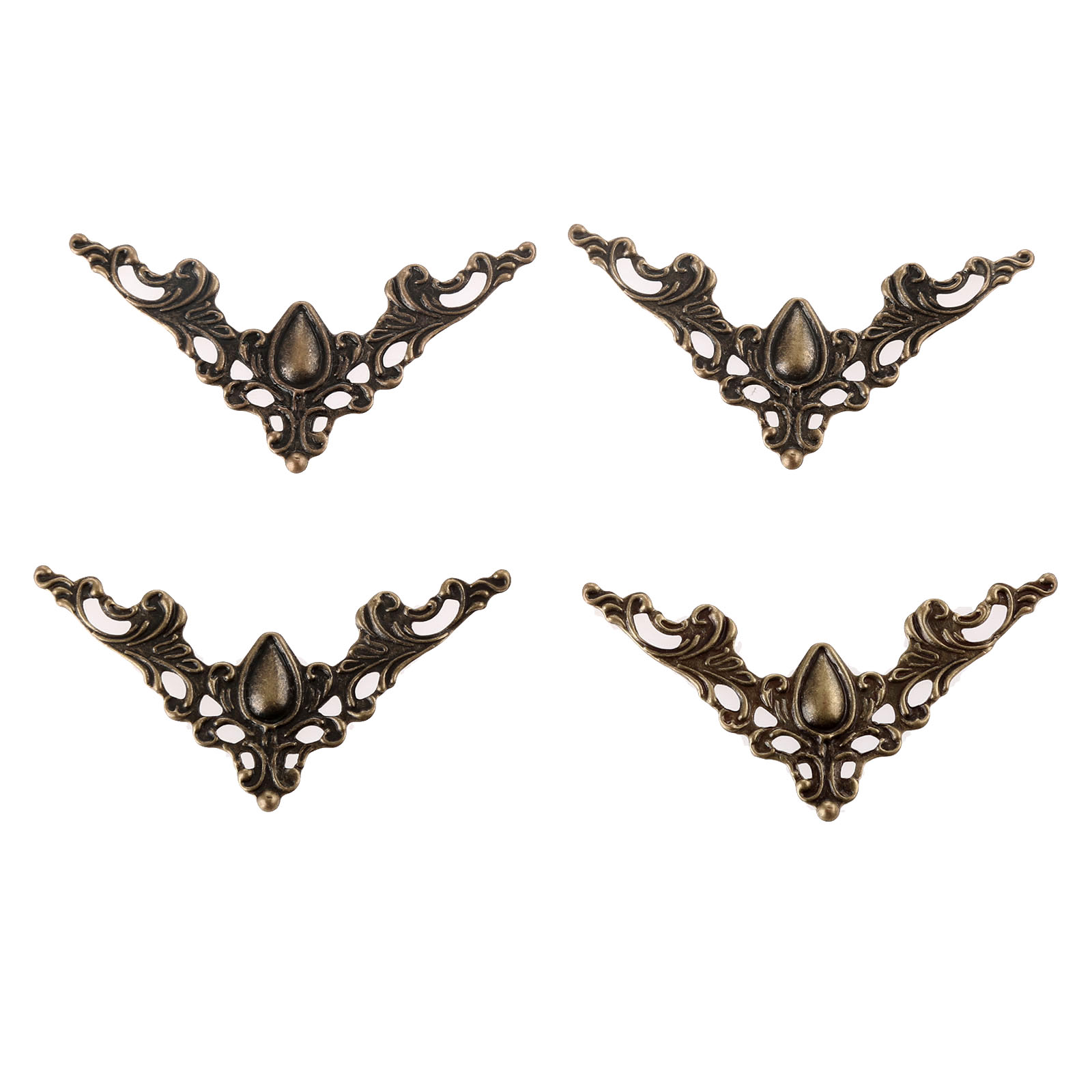 20Pcs VINTAGE กล่องวงเล็บมุมโบ - Furniture Hardware Photos บทวิจารณ์และราคา