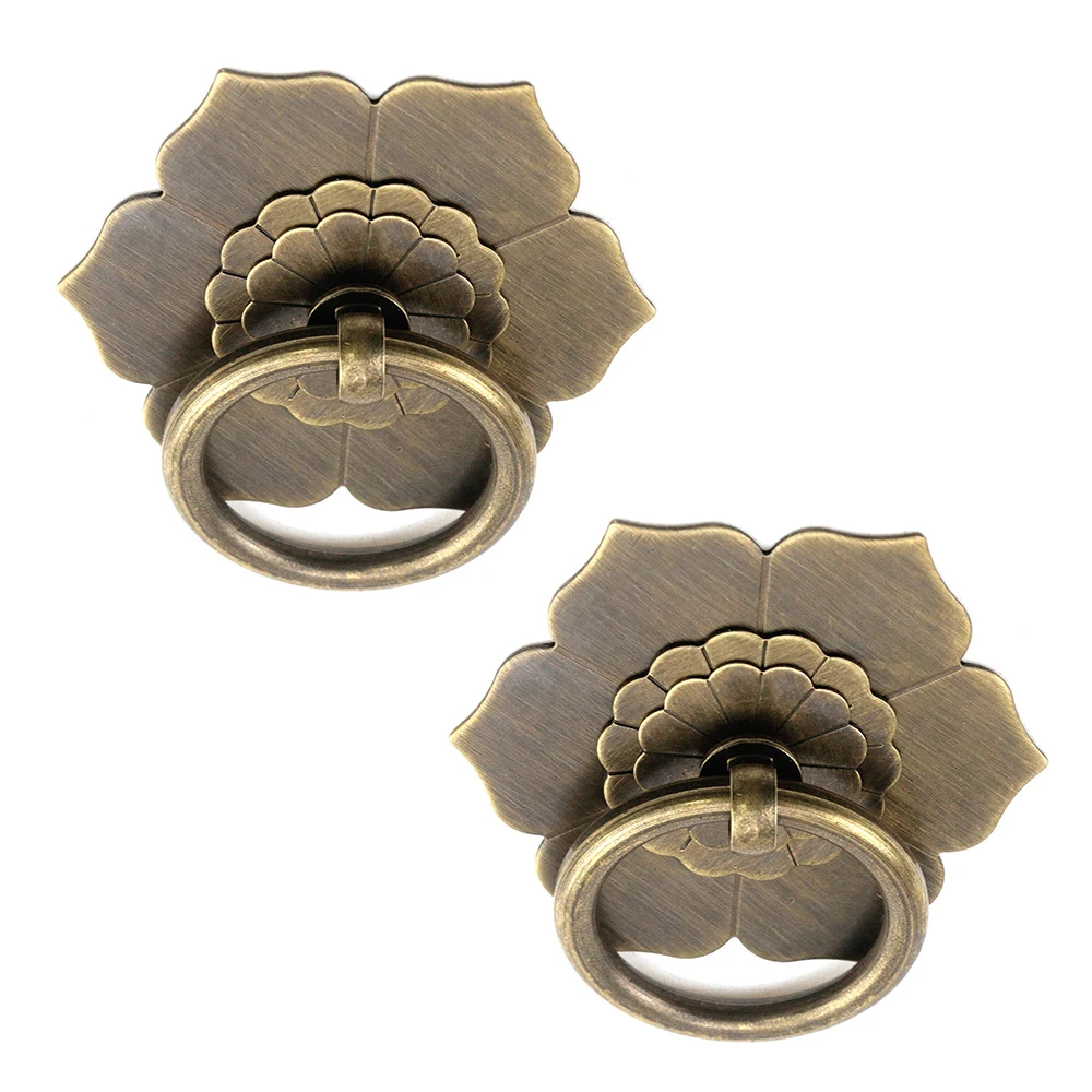 มือจับตู้ทองเหลืองลายดอกไม้ ห่ - Furniture Hardware Drop Pulls บทวิจารณ์และราคา