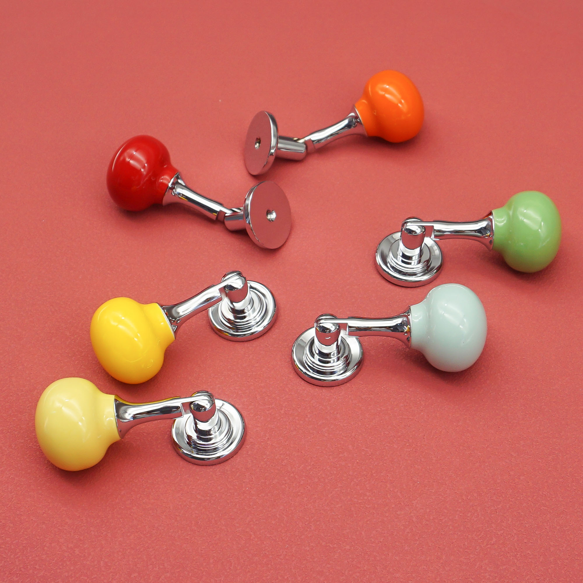 เซรามิคตู้จับทองเหลือง Chrome  - Furniture Hardware Drop Pulls บทวิจารณ์และราคา