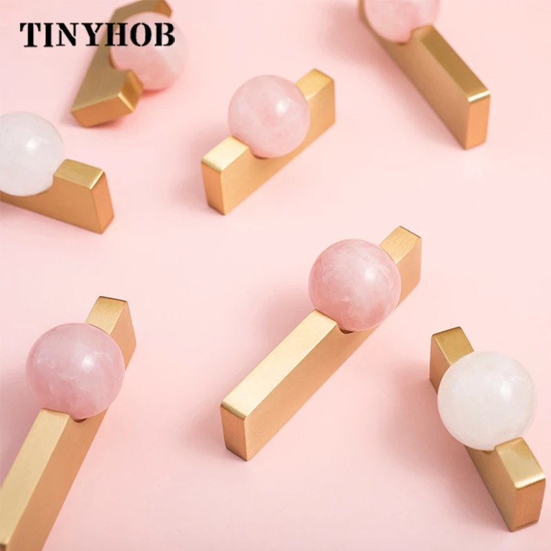 ลูกบอลคริสตัลสีขาว + ทองเหลือง - Furniture Hardware Drop Pulls บทวิจารณ์และราคา