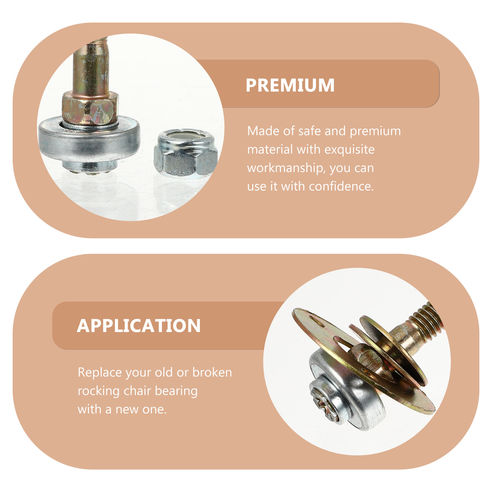 ชุด 4 ชิ้น ลูกปืนเก้าอี้โยก M8 - Furniture Hardware Parts บทวิจารณ์และราคา