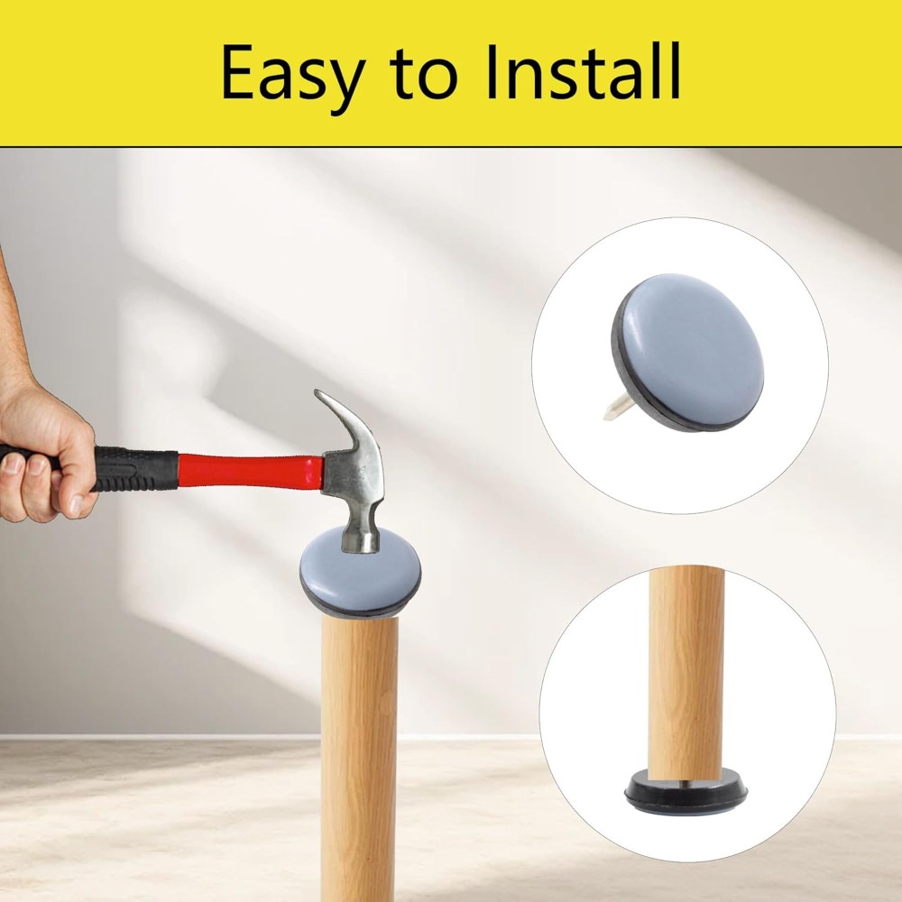แผ่นรองขาเฟอร์นิเจอร์ทรงกลม 4/ - Furniture Hardware Legs บทวิจารณ์และราคา