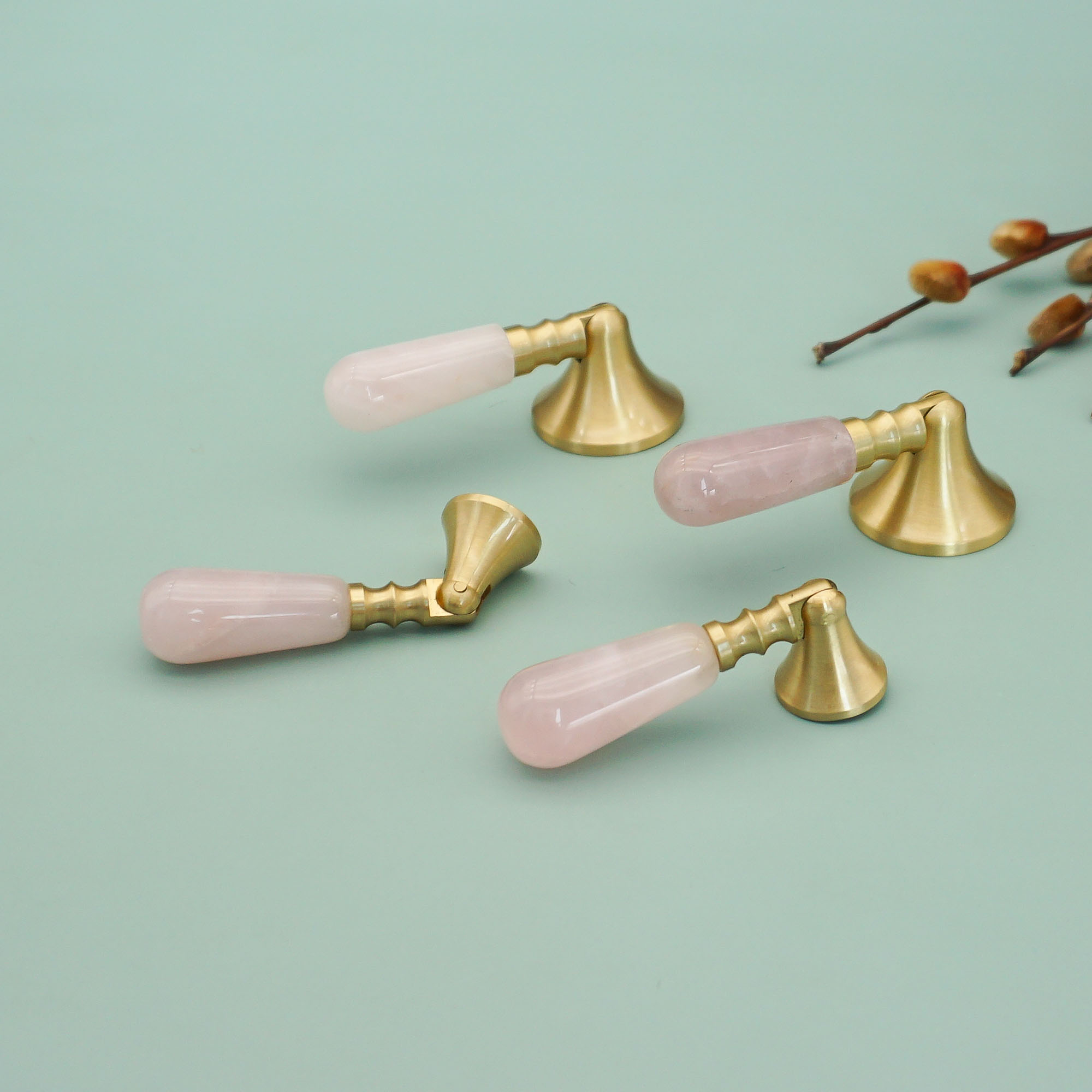 มือจับและมือจับประตูคริสตัลสีช - Furniture Hardware Drop Pulls บทวิจารณ์และราคา