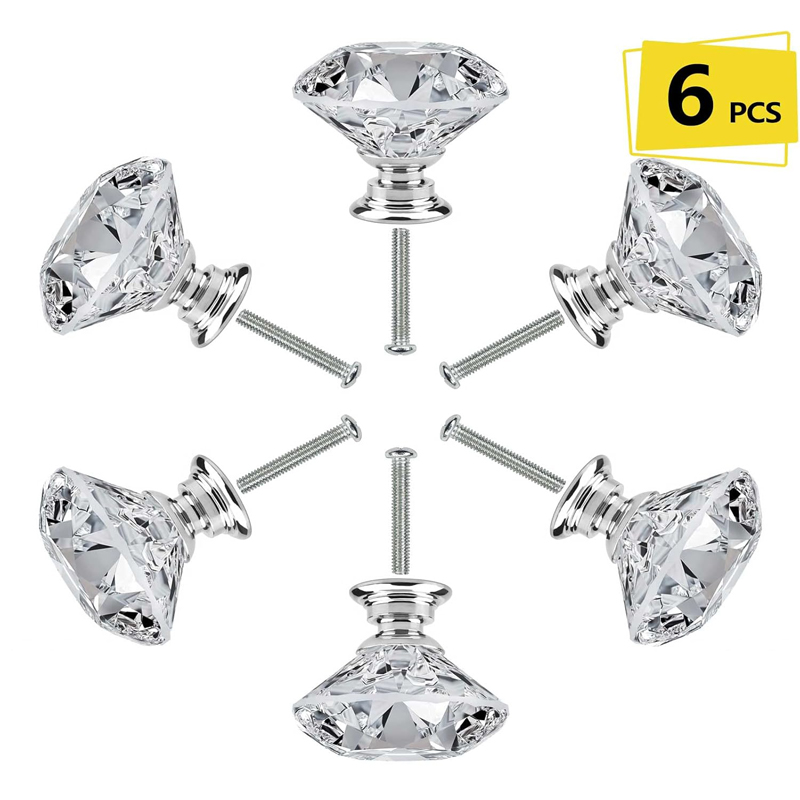 ลูกบิดตู้ 6 ชิ้น พร้อมสกรู ขนา - Furniture Hardware Legs บทวิจารณ์และราคา