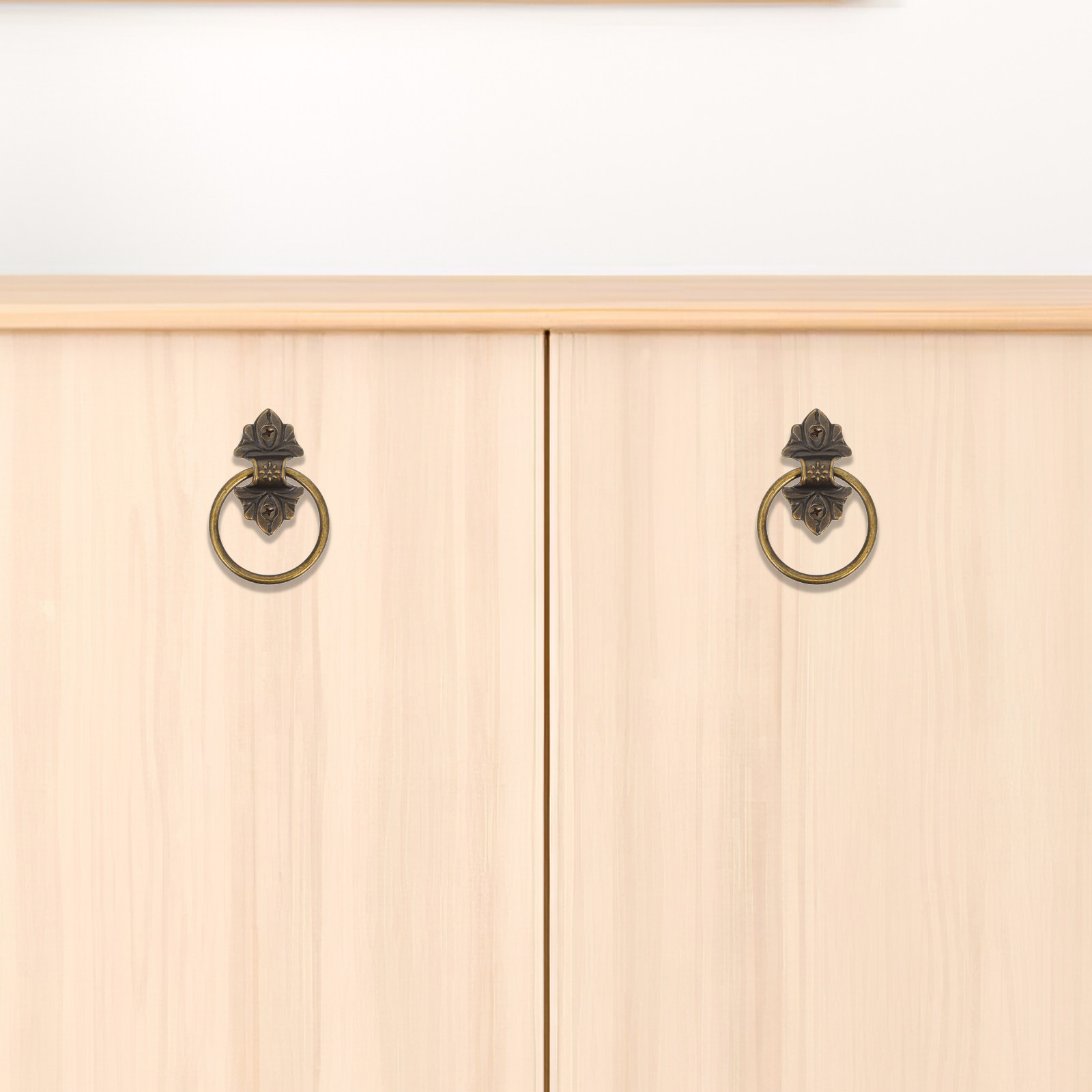 มือจับตู้แบบวงแหวนสไตล์เรโทร 2 - Furniture Hardware Drop Pulls บทวิจารณ์และราคา