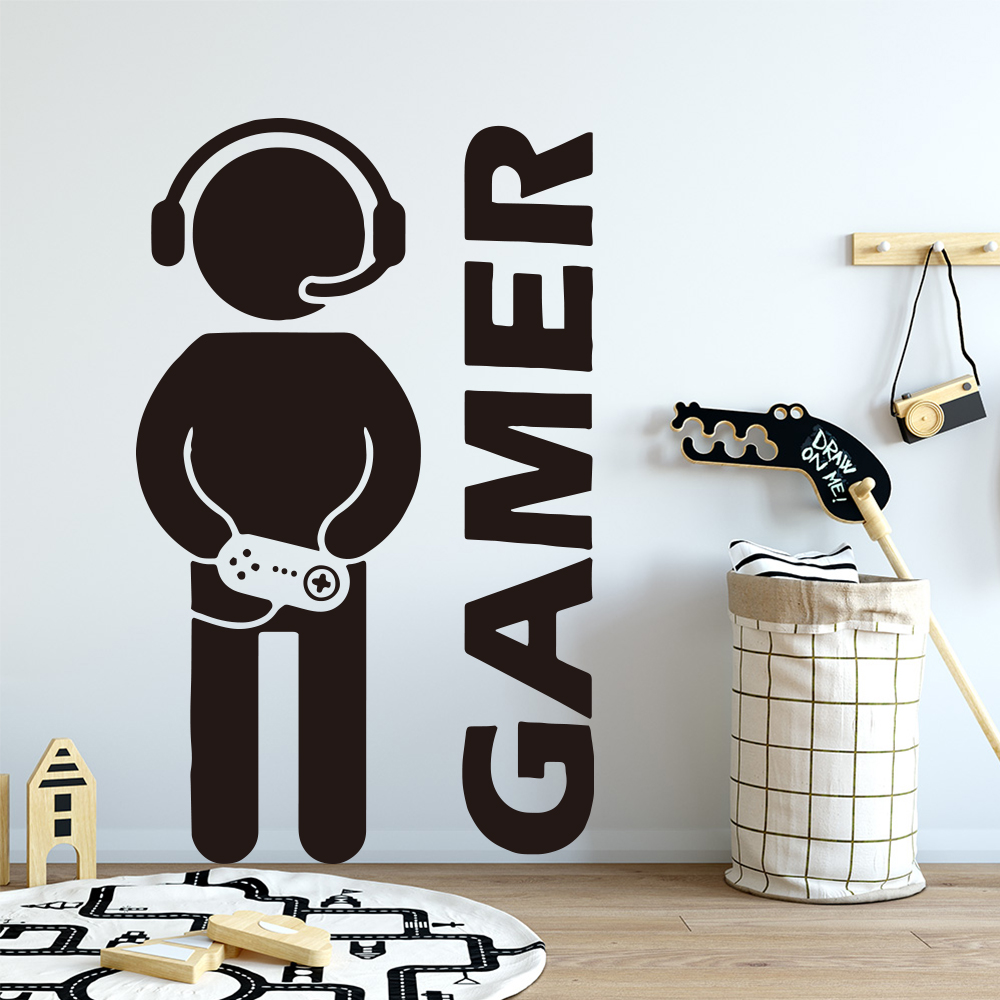1 PC Gamer Wall Art Decal สําห - Furniture Hardware Factory บทวิจารณ์และราคา